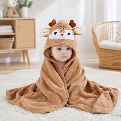 Cape de bain bébé
