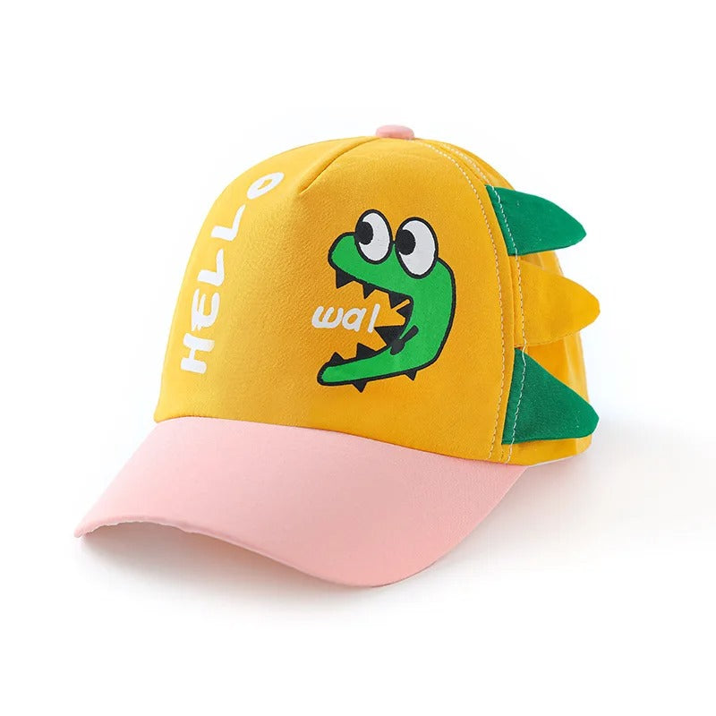 Casquette bebe anti UV respirante jaune