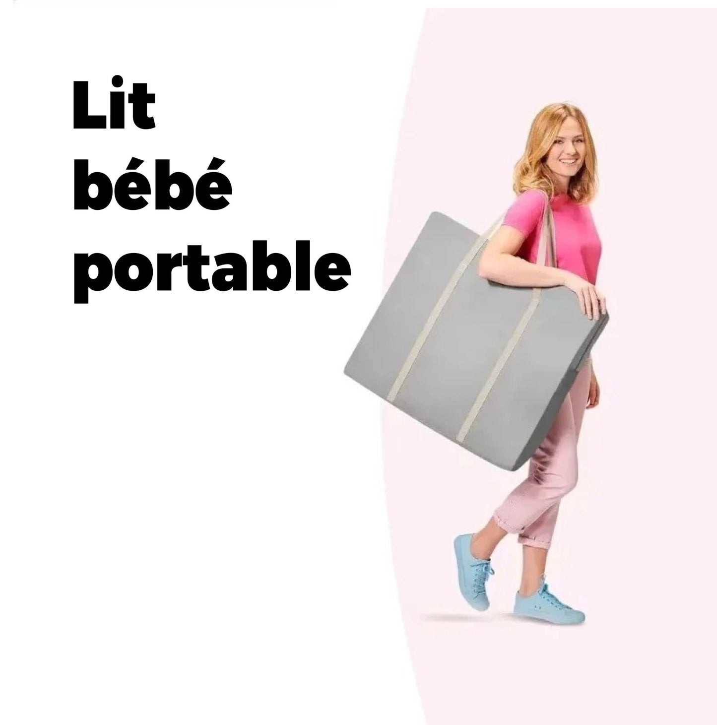 Lit bébé | Pliable Portable avec Moustiquaire - Mon P'tit Nid Bébé