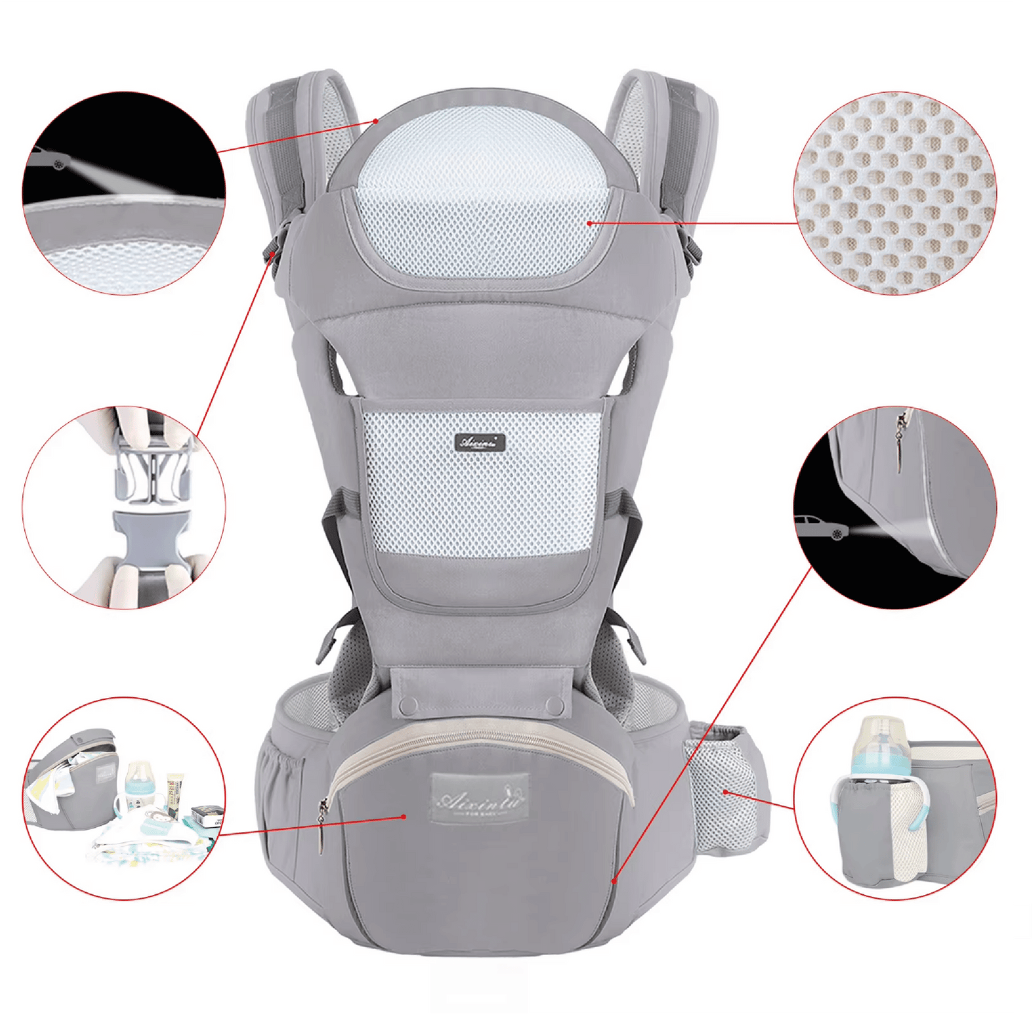 Porte - bébé ergonomique | Confort+ - Mon P'tit Nid Bébé