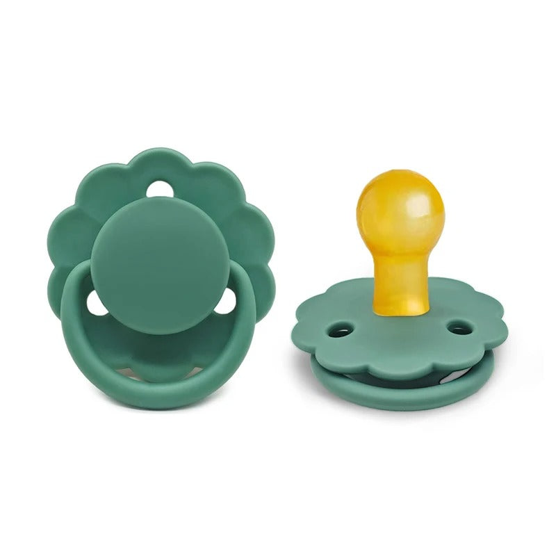 Tetine bebe caoutchouc naturel vert