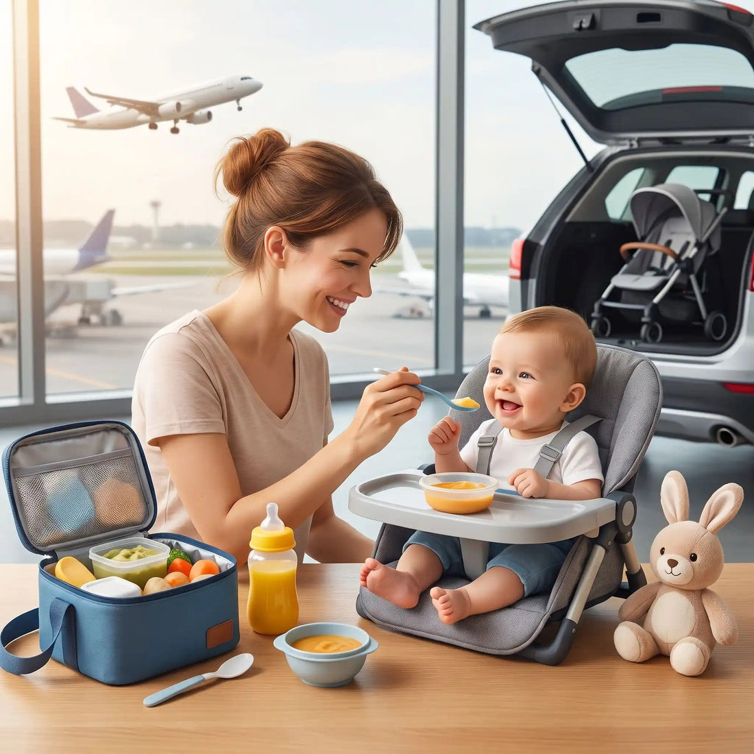 Guide repas bébé en déplacement sans stress - Mon P'tit Nid Bébé