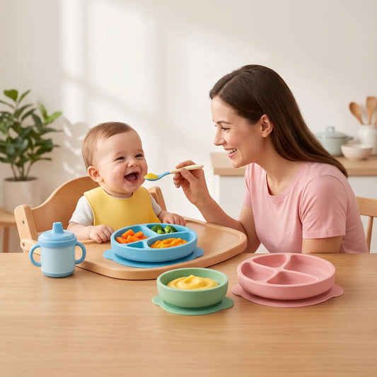 Les meilleures assiettes bébé à ventouse - Mon P'tit Nid Bébé