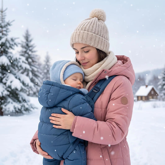 Porter bébé en hiver dehors sans le refroidir - Mon P'tit Nid Bébé