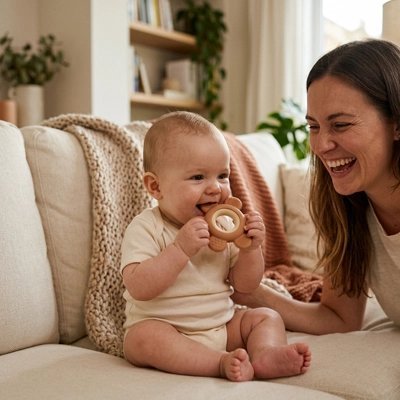 Anneau de dentition | Effet Relaxant - Mon P'tit Nid Bébé