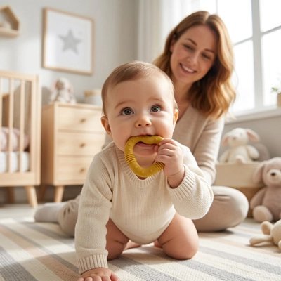 Anneau dentition bébé | Effet Calmant - Mon P'tit Nid Bébé