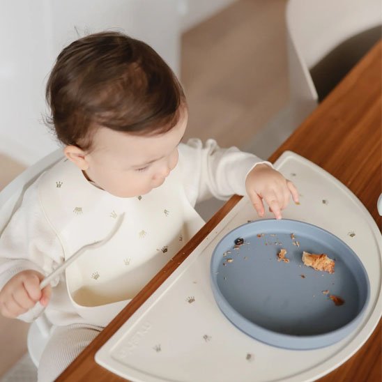 Assiette bebe bleu pour bebe