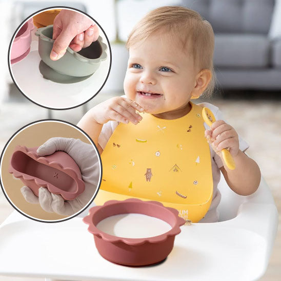 Assiette bebe bonne adherence a la table