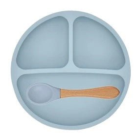 Assiette bebe | Silicone Antidérapante - Mon P'tit Nid Bébé