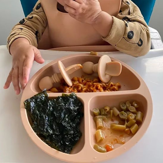 Assiette bebe | Silicone Antidérapante - Mon P'tit Nid Bébé