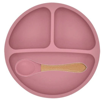 Assiette bebe | Silicone Antidérapante - Mon P'tit Nid Bébé