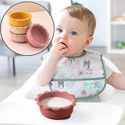 Assiette bébé | Silicone & Antidérapante - Mon P'tit Nid Bébé