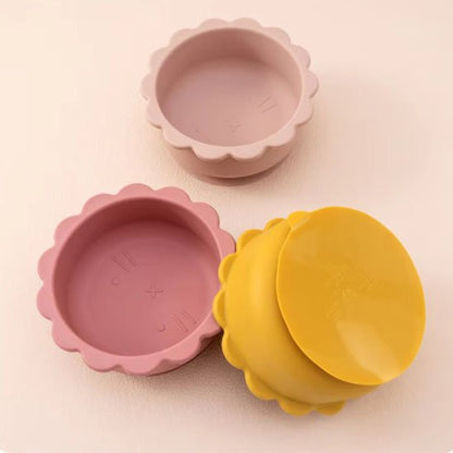 Assiette bébé | Silicone & Antidérapante - Mon P'tit Nid Bébé