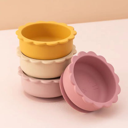 Assiette bébé | Silicone & Antidérapante - Mon P'tit Nid Bébé