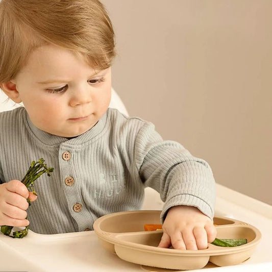 Assiette bebe | Silicone Antidérapante - Mon P'tit Nid Bébé