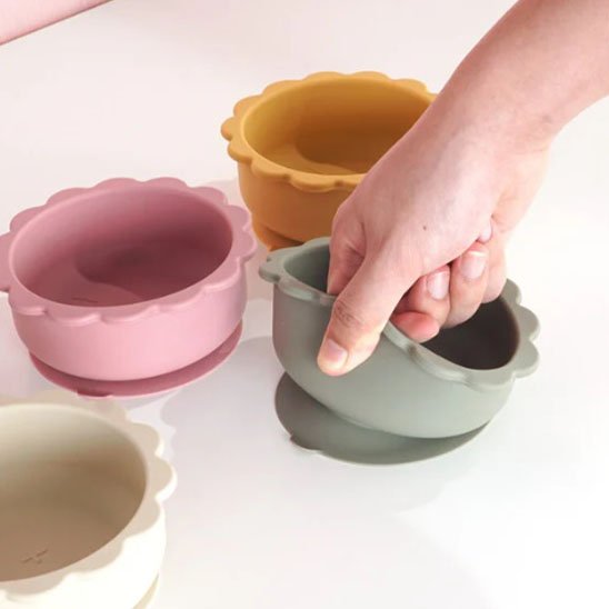 Assiette bébé | Silicone & Antidérapante - Mon P'tit Nid Bébé