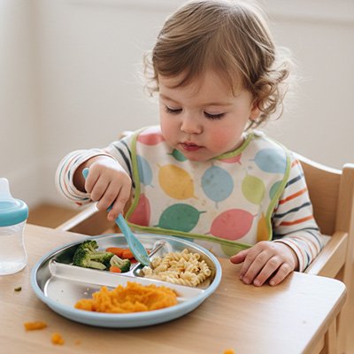 Assiette bébé ventouse Anti renversement bébé mange