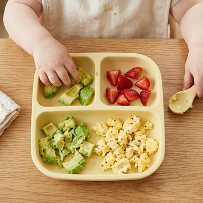 Assiette bébé ventouse premiers repas