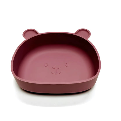 assiette bebe ventouse rouge