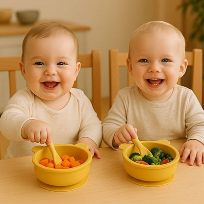 Assiette pour bebe | Antidérapante - Mon P'tit Nid Bébé