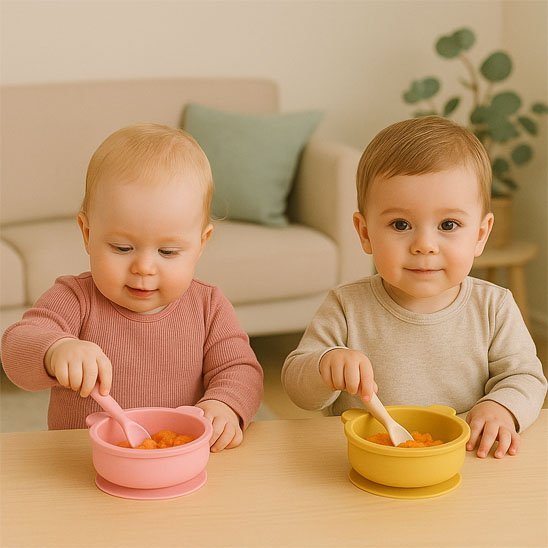 Assiette pour bebe | Antidérapante - Mon P'tit Nid Bébé