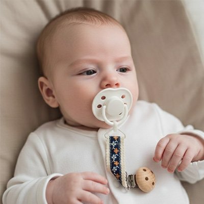 Attache tetine accessoire pratique bebe suce sa tetine
