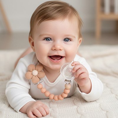 Attache tetine | Personnalisable - Mon P'tit Nid Bébé