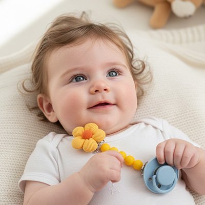 Attache tetine | Personnalisable - Mon P'tit Nid Bébé