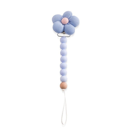 Attache tetine securisee et glamour bleu