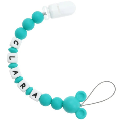 Atache tetine securisee et tendance bleu