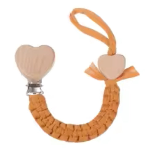 Attache tetine securisee orange