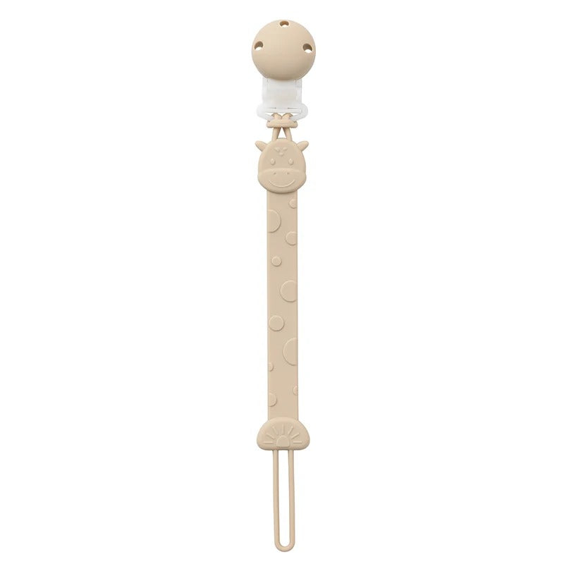 Attache tetine universel et mignon beige