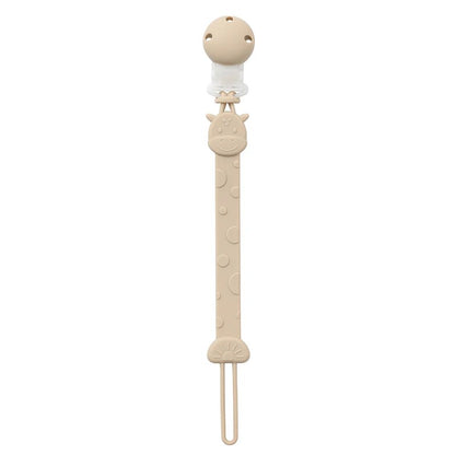 Attache tetine universel et mignon beige