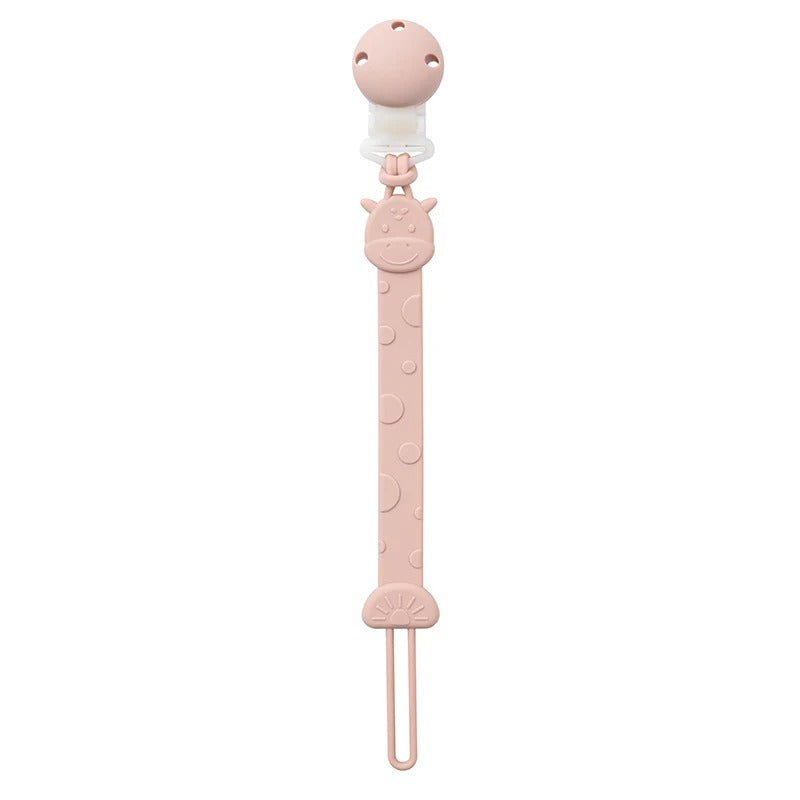Attache tetine universel et mignon rose
