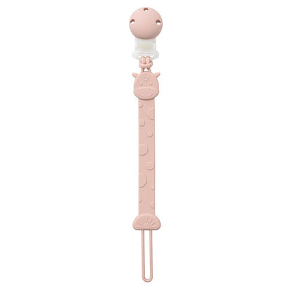 Attache tetine universel et mignon rose