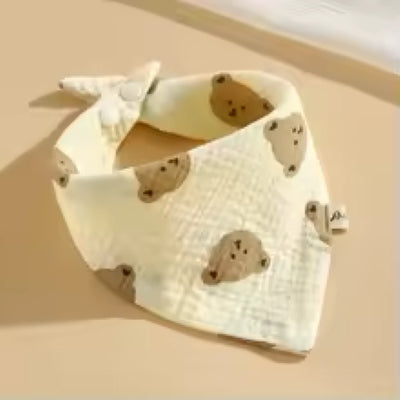 Bavoir bandana motifs ours