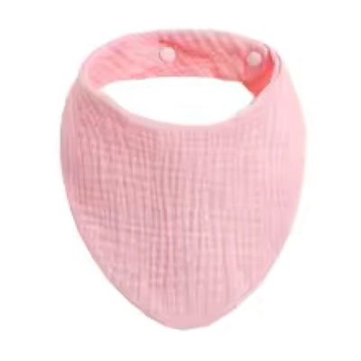 Bavoir bandana tendance rose