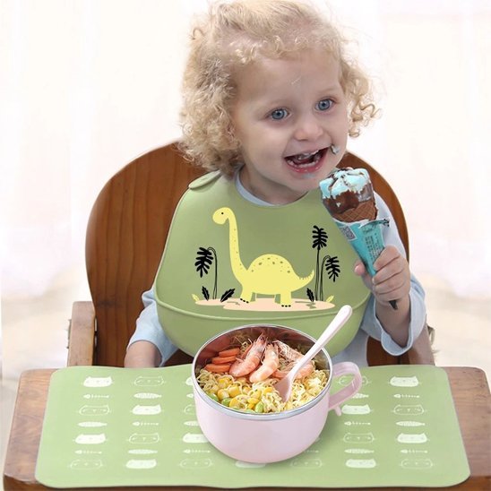 Bavoir bébé imperméable ajustable | ColorKids - Mon P'tit Nid Bébé