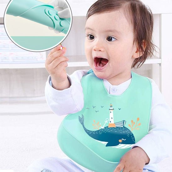 Bavoir bébé imperméable ajustable | ColorKids - Mon P'tit Nid Bébé