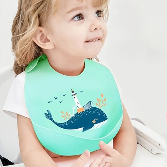 Bavoir bébé imperméable ajustable | ColorKids - Mon P'tit Nid Bébé