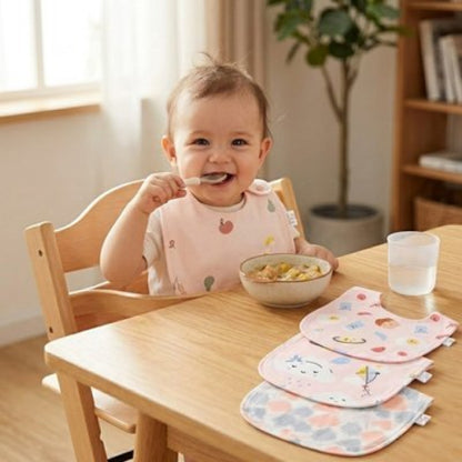 Bavoir bebe protection etanche bebe mange tout seul