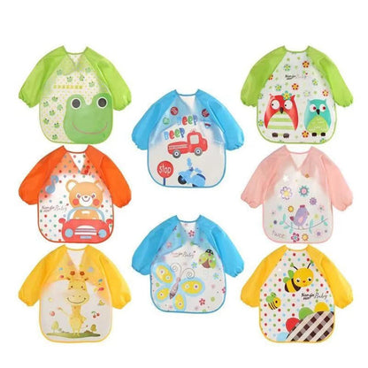 Bavoir manche longue | Imperméable - Mon P'tit Nid Bébé