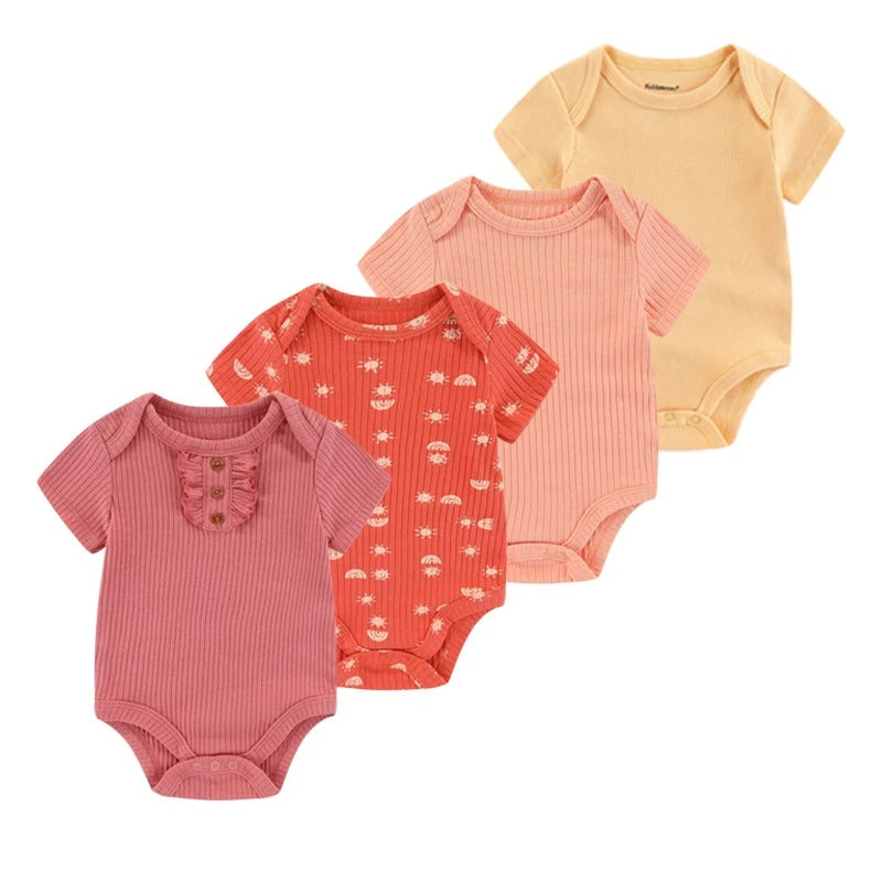 Body bébé fille pression coton plusieurs couleurs