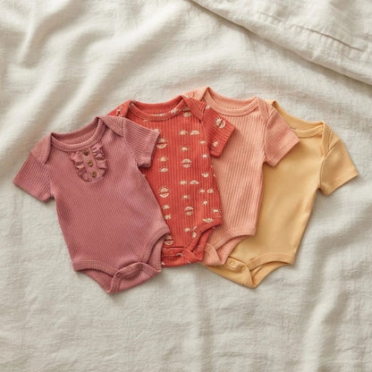 Body bebe fille pression coton