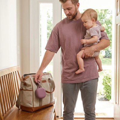 Boite a tetine Conservation Saine papa et bebe vont en balade