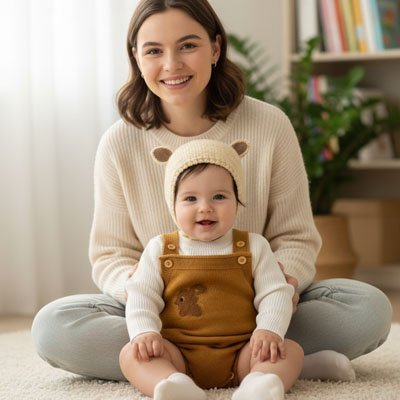 Bonnet bébé | Douceur Hivernale - Mon P'tit Nid Bébé