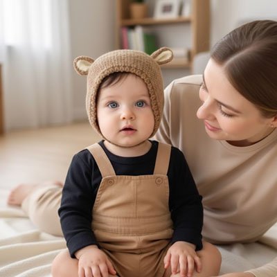 Bonnet bébé | Douceur Hivernale - Mon P'tit Nid Bébé
