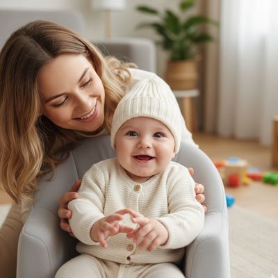 Bonnet bébé | Doux Hiver - Mon P'tit Nid Bébé