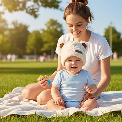 Bonnet bébé | Doux Protection - Mon P'tit Nid Bébé