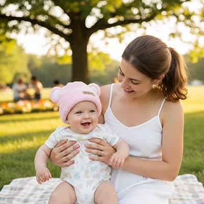 Bonnet bébé | Doux Protection - Mon P'tit Nid Bébé
